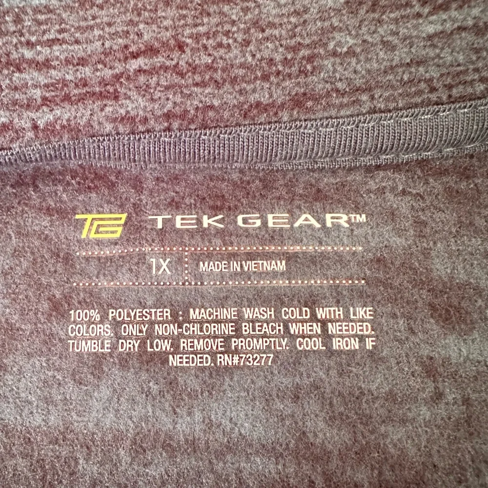 Tek Gear fleece 1/4 zip pullover 1X